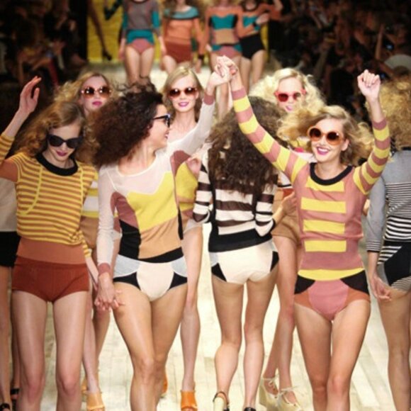 Vintage Sonia Rykiel Sweater Striped Wool 70s-80s size 42 (actual size S) - Picture 1 of 15